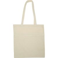 SHOPPER IN COTONE ECOLOGICO CON TASCA 